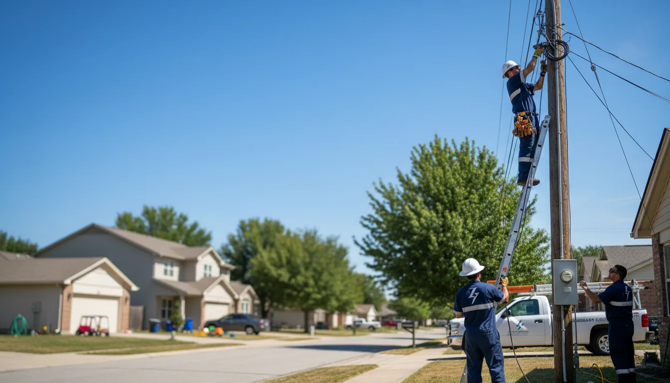 Residential electrician providing installation services in Cromwell, MN